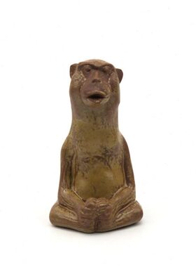 潮玩葫芦色雕塑摆件生雕塑摆件陶瓷不家居皮仁斋薛继业肖猴柴窑