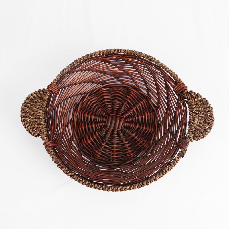 草编砂锅石锅托盘煲仔饭托防y烫藤编篮商用砂锅垫隔热专用煲仔托