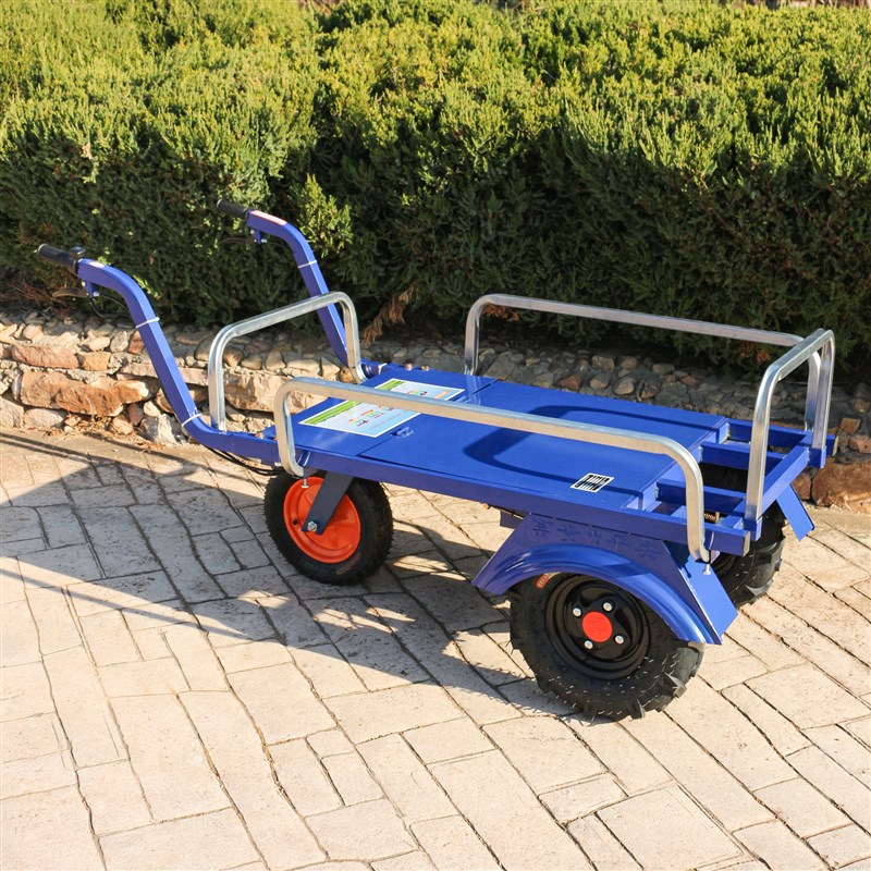 电动鸡公车农用三轮手推车家用双四轮搬运养殖果园V爬坡运输小推