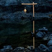 灯n户外便携a野营橡木橡木帐篷支架架H杆收纳for露营灯灯架折叠