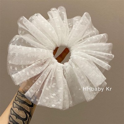 【HHBABY KR】颜色r超正!巨好看 mona网红同款 网纱公主头花发圈