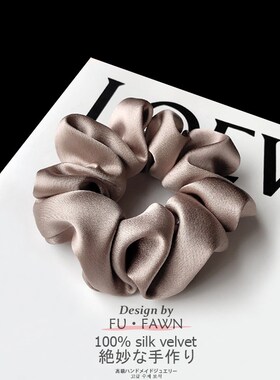 【3件8折】韩系真丝猪大肠发圈女高级感洋气时尚20S25新款丸子头