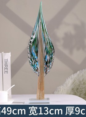 轻奢高档摆件高端艺术创意琉璃高级感玄关客厅大气玻璃Y家居装饰