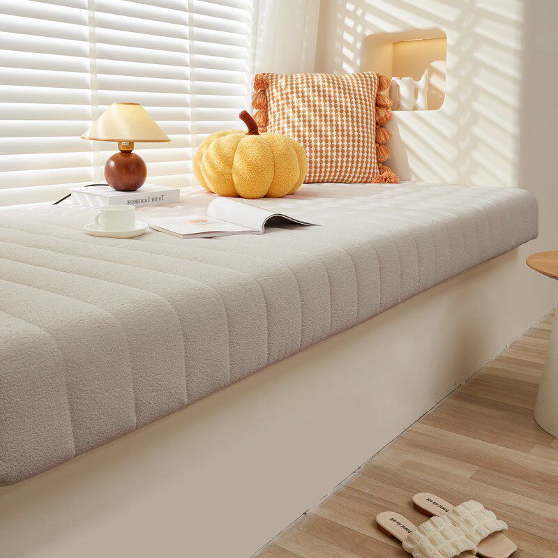 可拆洗泰迪c绒飘窗垫窗台垫2024新款主卧阳台坐垫子定制轻奢高级