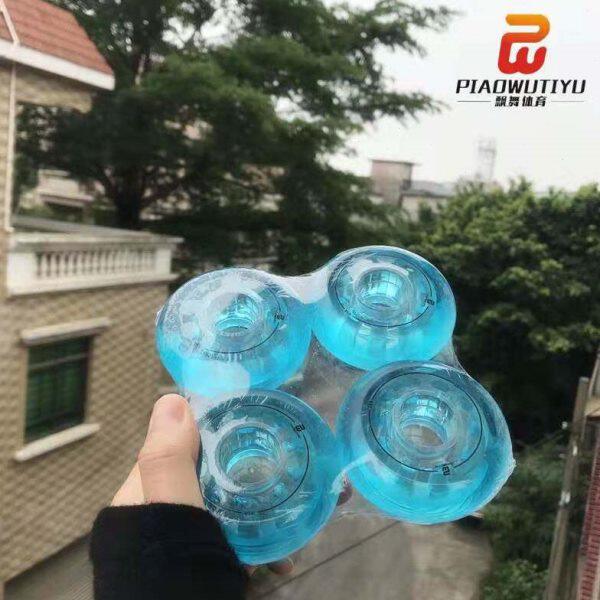 儿童平花轮子 轮滑鞋直排轮高端平花轮83A 耐磨高弹可刷街