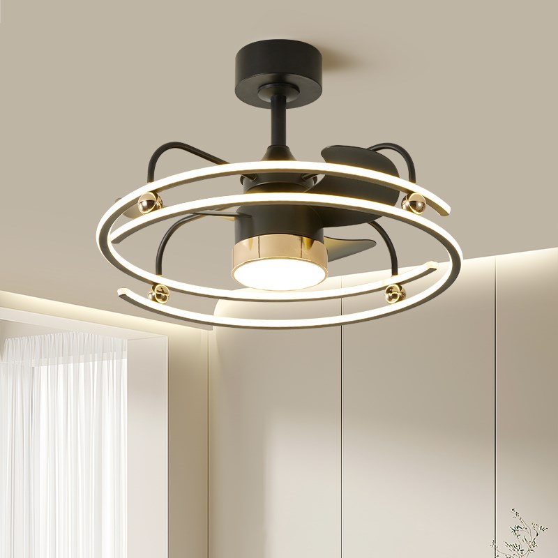 吊扇灯2024新款风扇灯家用餐厅灯风扇一体电风扇灯吊灯中山工厂