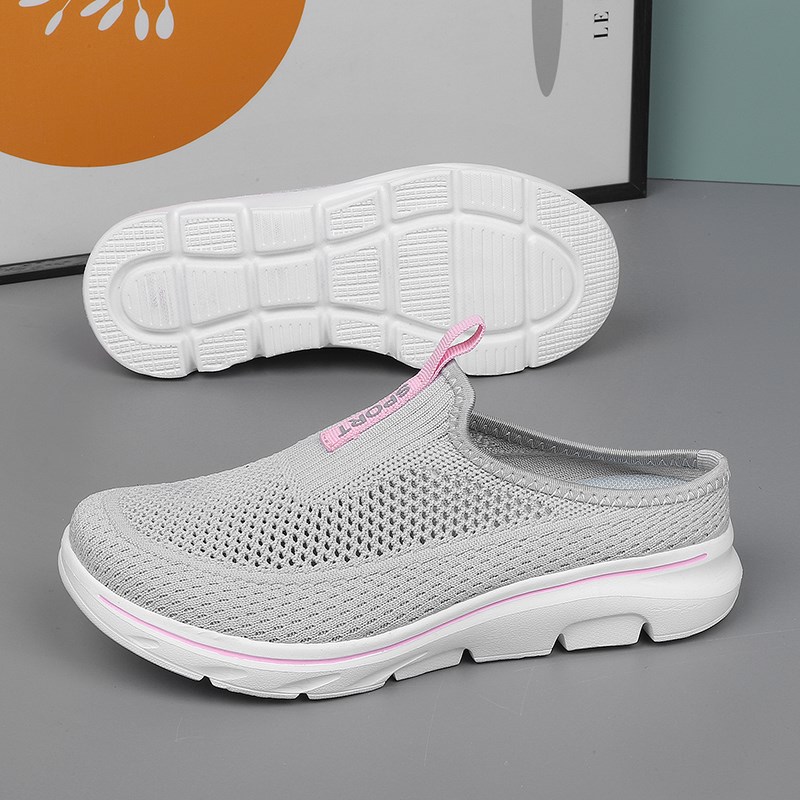 洞洞鞋女2025夏季新款外穿妈妈鞋男女款运动拖鞋一脚蹬包头半拖鞋