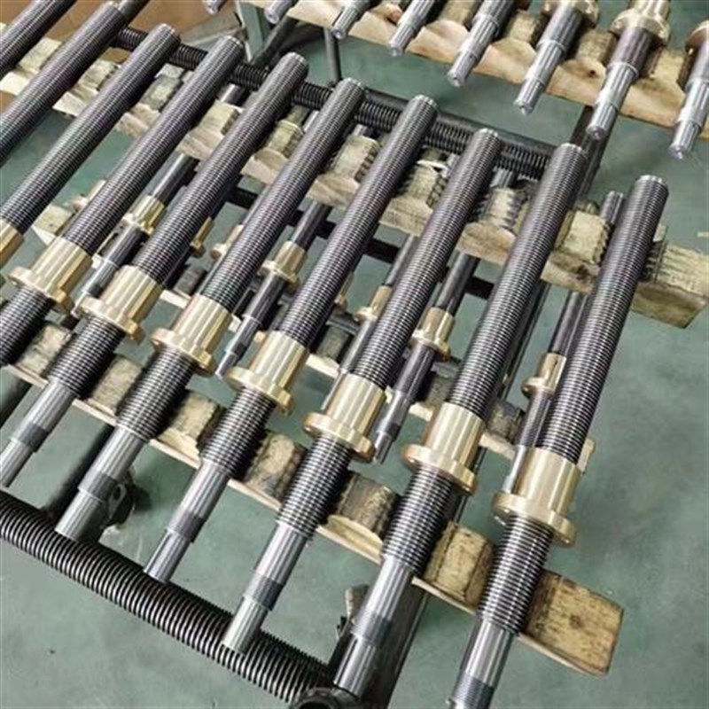 厂促不锈钢梯形丝t杆T型丝杆粗牙丝杠梯型螺杆方扣牙J条加t工r16t