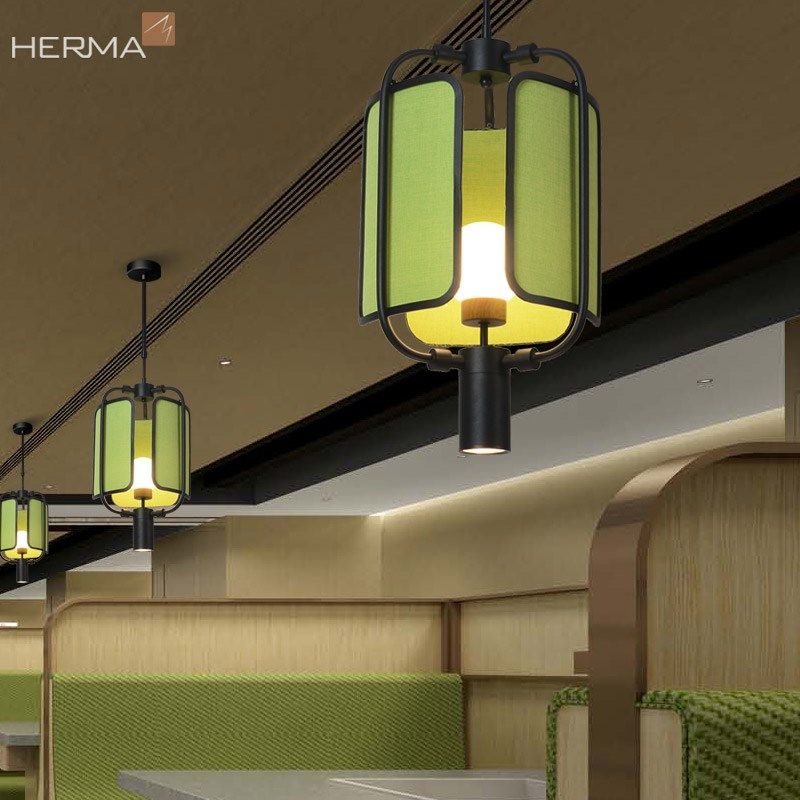 创意新中式餐厅吊灯主题咖啡厅火锅店桌面射灯装饰灯绿色灯罩灯具,家装灯饰光源,餐厅吊灯,淘宝优惠券,粉丝福利购,淘宝优惠卷