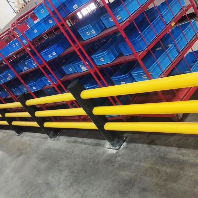 存储设备货架防撞护栏1500*1200mm2立柱3横杆不含运输安装