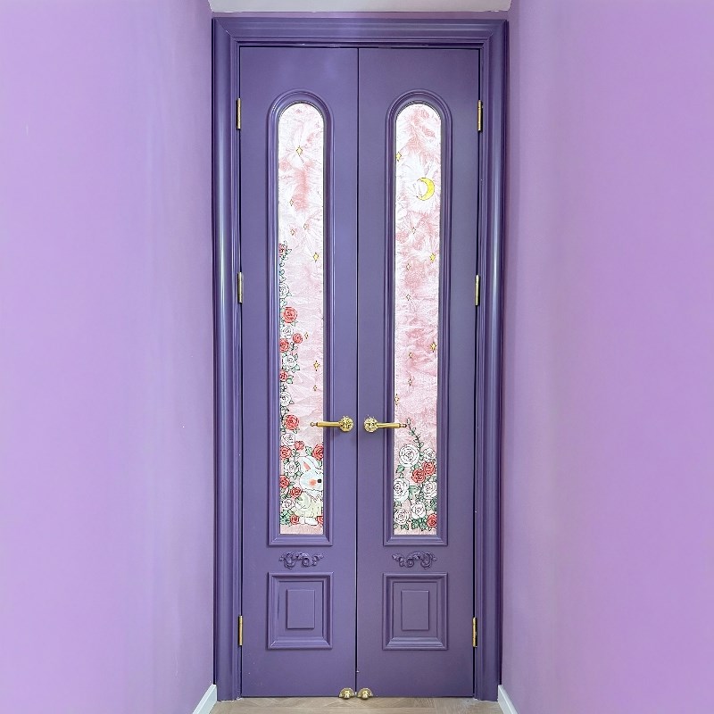 双开门小门洞房门卧室1米室内门中古网红平开门小户型极窄对开门