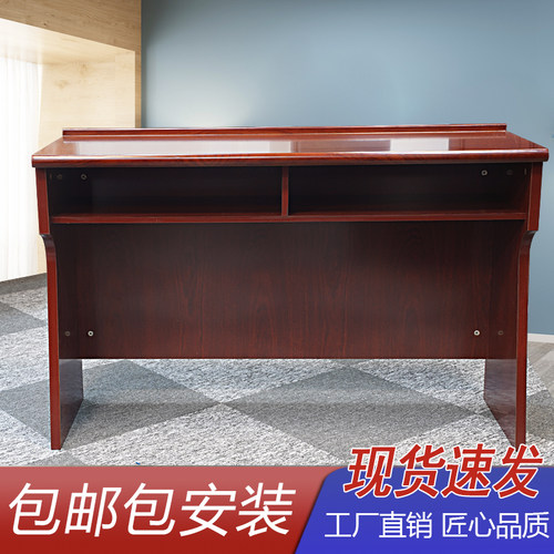 现货办公家具油漆实木贴木皮长条桌会议室条桌培训桌会议条形桌子