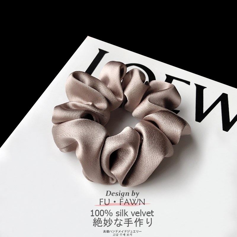 【3件8折】韩系k真丝猪大肠发圈女高级感洋气时尚2025新款丸子头