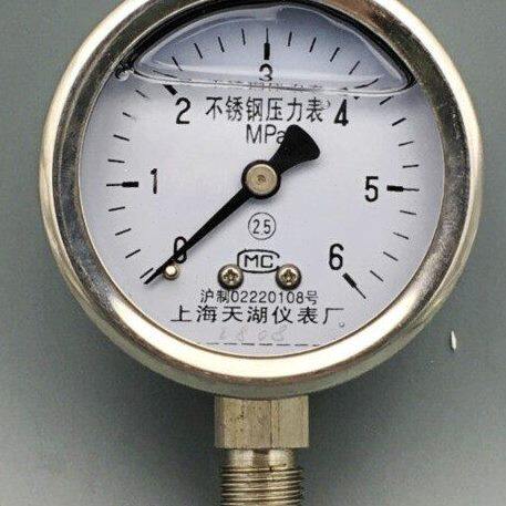 YN-60BF耐震不锈钢压力表YN60BF-6MPA 耐腐蚀高温表