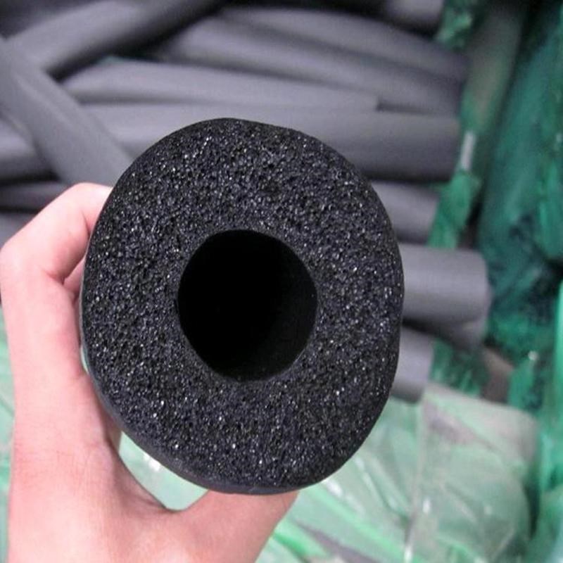橡隔热橡塑管 黑色阻燃保温u橡塑管 空调管道橡塑防火 止震管塑管