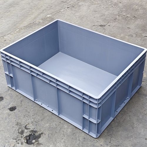 8629塑料周转箱800*600*290灰H色物流箱汽配厂包装箱包材辅材