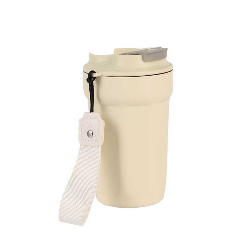 工厂现货316不锈n钢八角咖啡杯办公保温杯便携带提绳广告礼品水杯