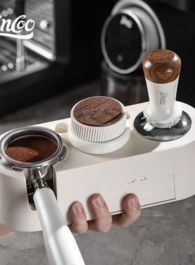 座oo粉底压竖款c粉横款5收纳式58mm/1in意器B咖啡器通用粉座压布