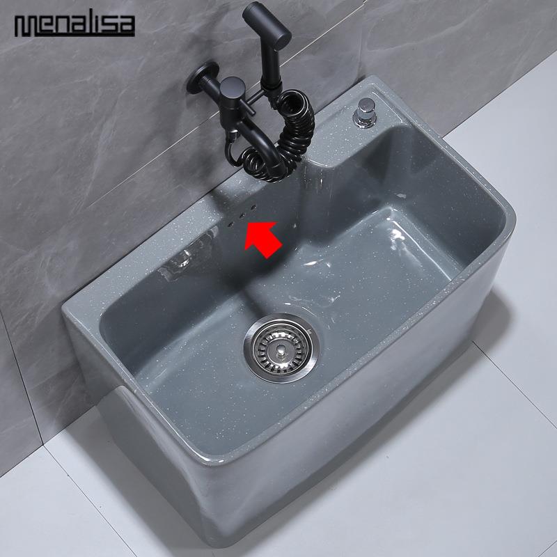 彩色拖把池家用阳台墩布洗地盆落地式卫生间户外花园防溅水大尺寸