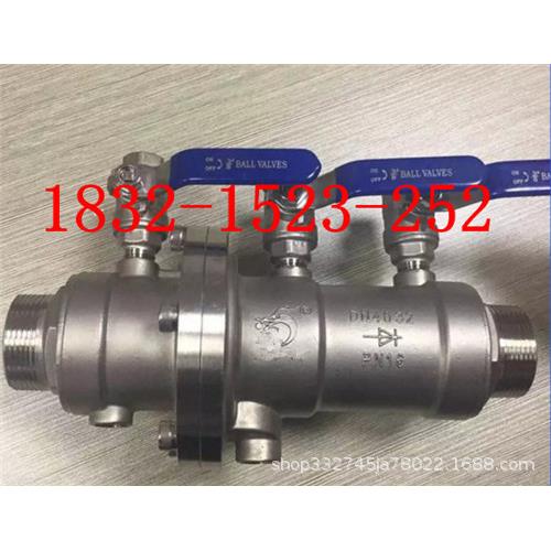 LHS712X-16P不锈钢304外丝外螺纹低阻力倒流器DN32 DN40 DN50