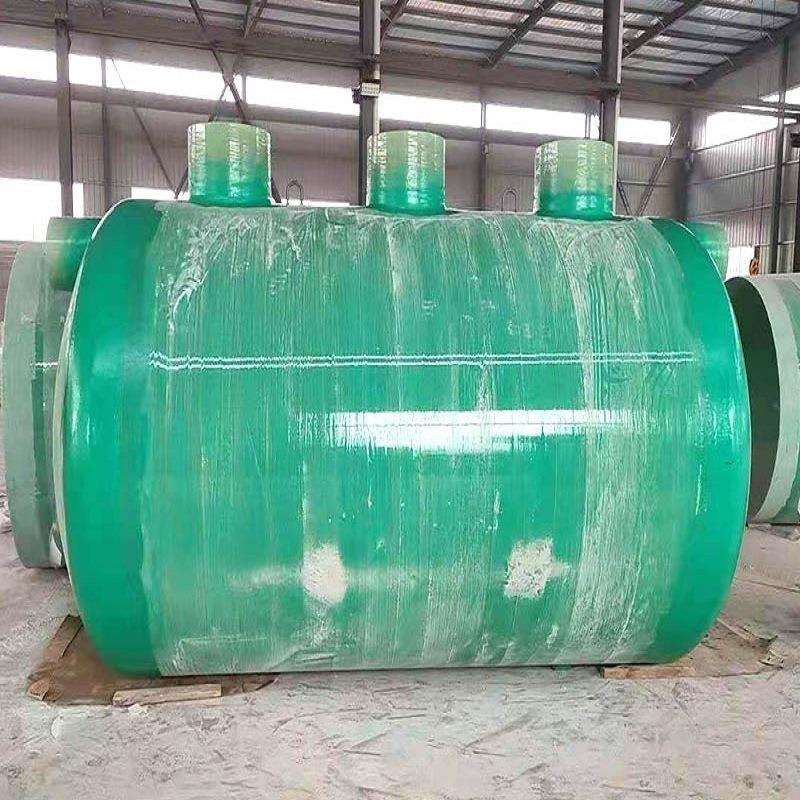 玻璃钢化粪池 1-100m³成品三格式 机制缠绕隔油池沉淀池