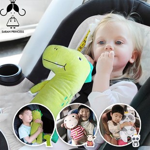 韩国汽车安全带抱枕护肩套儿童卡通可爱调节器护脖颈枕头靠枕车饰