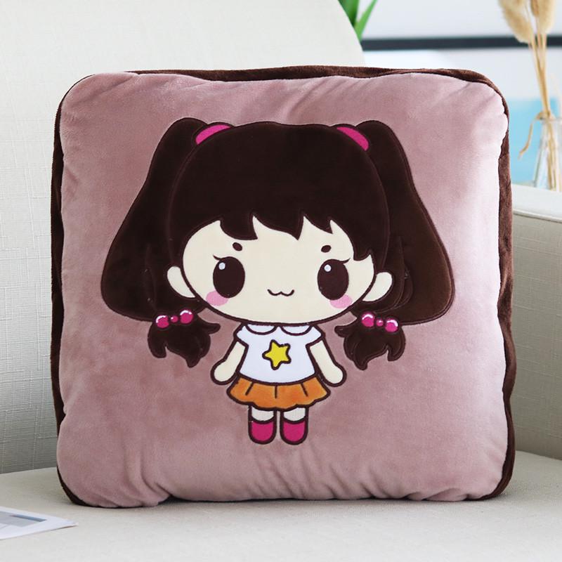 靠背被子被子车载枕头抱垫子沙发靠垫二合一两用办公室枕汽车毯子