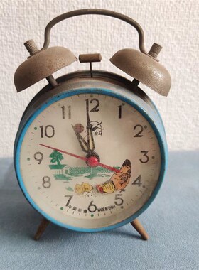 民俗老物件民国老钟表小闹钟收藏座钟杂项老东西旧货古董怀旧摆件