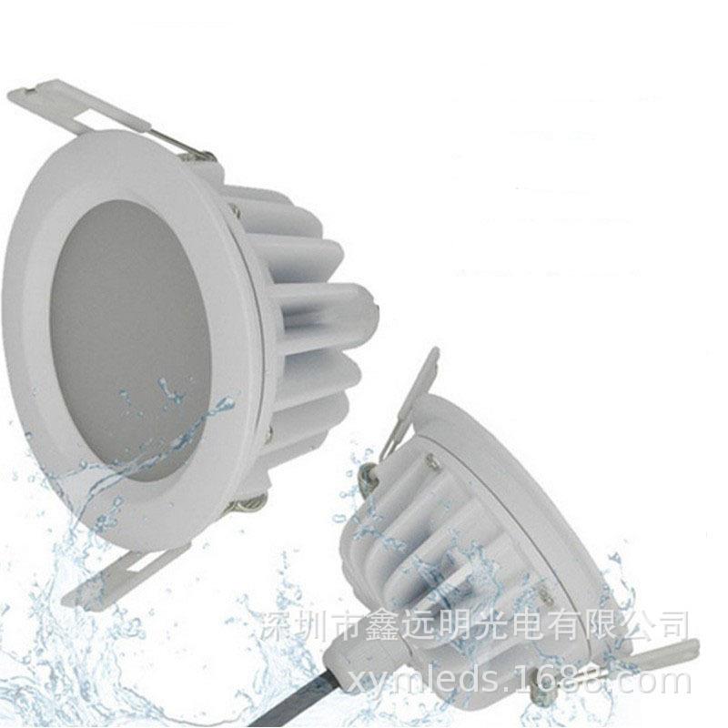 防水筒灯7W9W12W15W桑拿房筒灯浴室洗浴筒灯COB光源防炫光筒灯