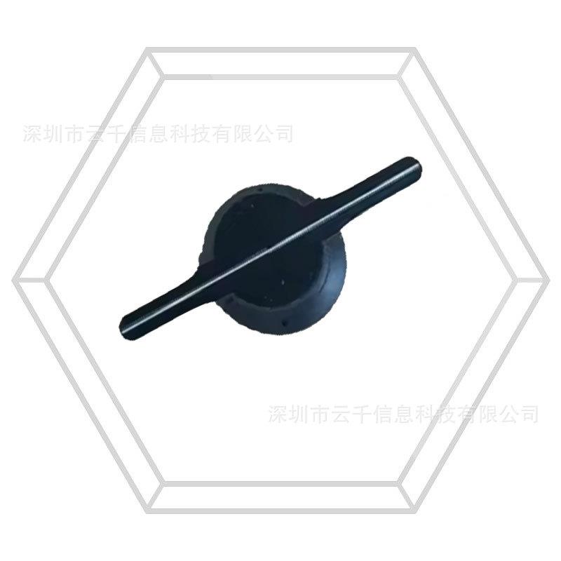 高清15厘米3D全息风扇桌面引流神器悬浮LED裸眼3D风扇四六边型罩