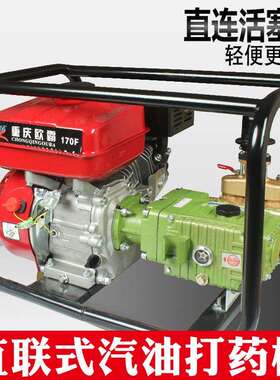 欧霸170汽油机 HS-J25型柱塞泵 绿色大油箱 螺纹盖带机报