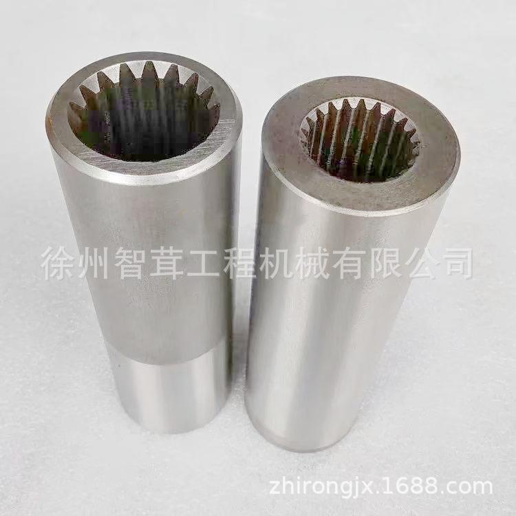 柳工压路机大轮震动液压泵连接轴 17:21花键轴 配件