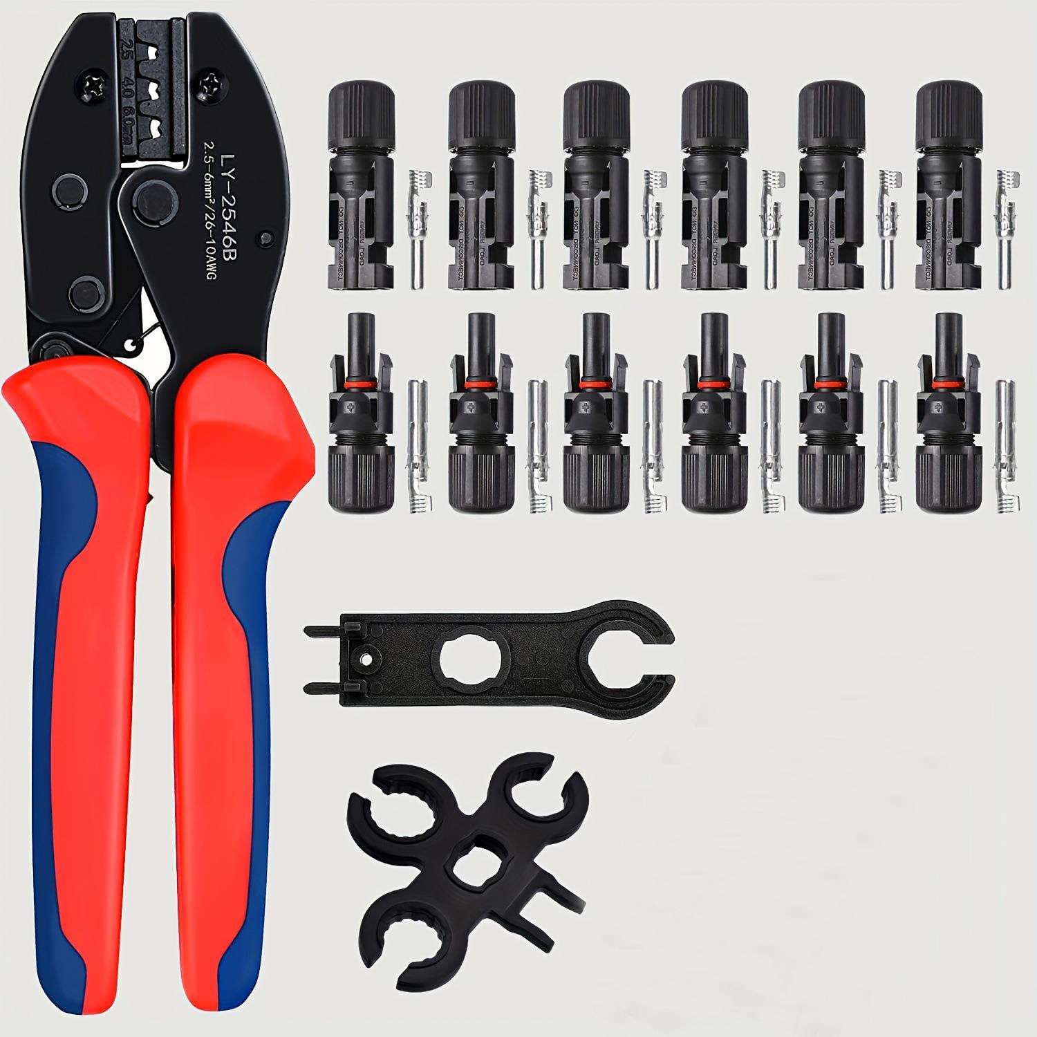 LY-2546B光伏端子压线钳MC4专用太阳能连接器压接钳子2.5/4/6mm²