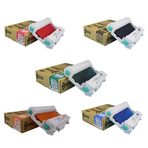 MAX标签打印机CPM-200GC原装卡匣色带CMYK全彩黑色SL-R201T碳带