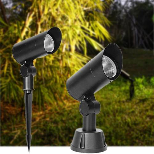 室外防水led地插灯12W插泥灯COB照树投光灯射树园林公园庭院草坪