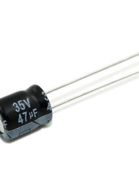 厂家直供35v47uf 6*7 直插铝电解电容