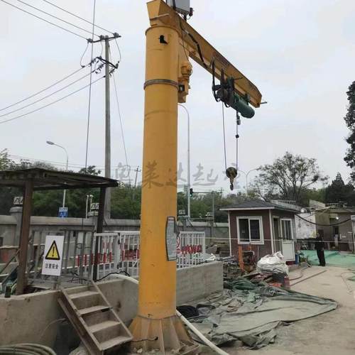 BZD1T小型悬臂吊钢材厂单臂吊车间内外移动悬臂起重机