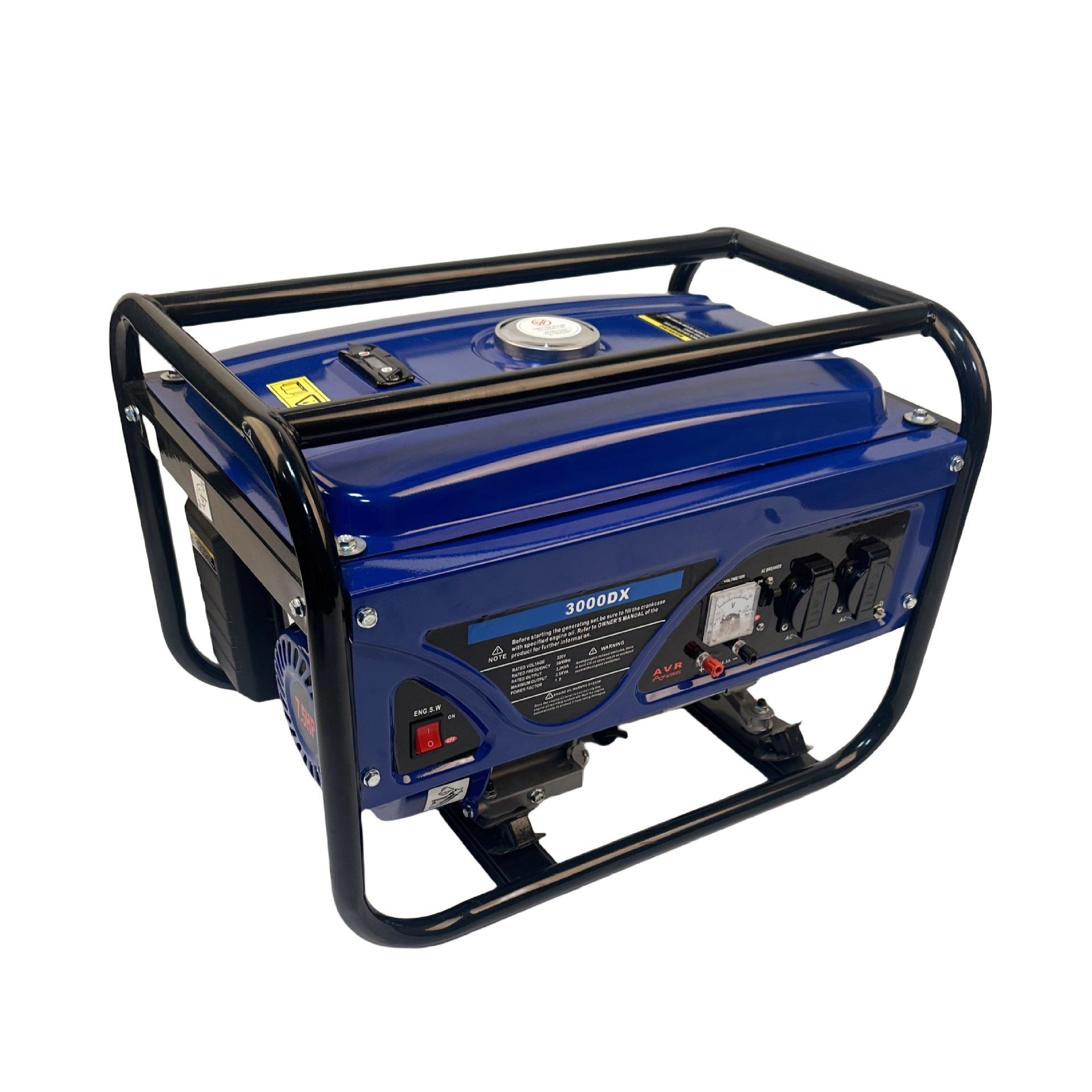 基础款2-5KW外贸家庭备用工地施工摆摊露营应急汽油发电机