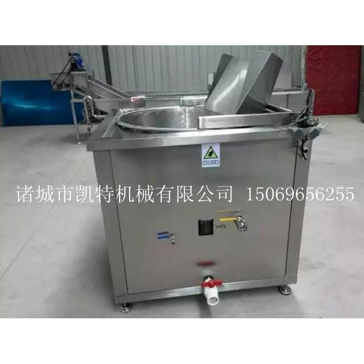 猪皮油炸机油豆腐油炸机全自动油炸机自动出料带搅拌