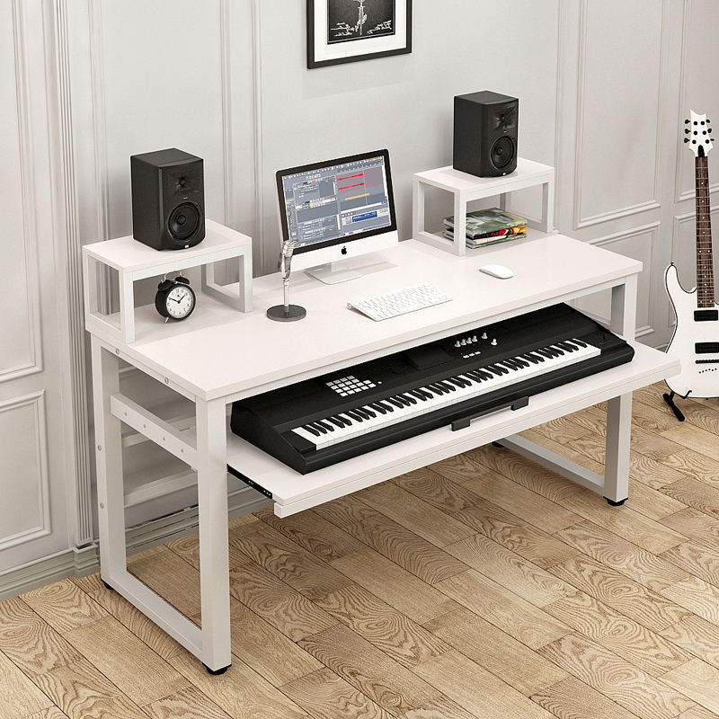 编曲桌工作台简约现代电子琴桌电钢琴音H乐调音录音棚家用琴架琴