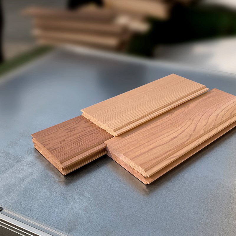 红雪松桑拿板加h拿大香柏木厂家直供汗蒸房无节实无漆原装进口木