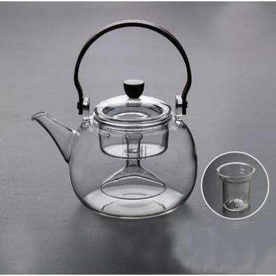 生产电陶炉煮茶器玻璃蒸煮茶壶双内胆煮茶炉家用烧水壶煮茶套装