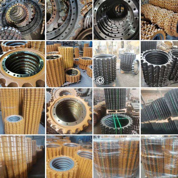 厂家直销供应PC50齿圈驱动轮挖掘机底盘四轮一带挖斗斗齿工字架