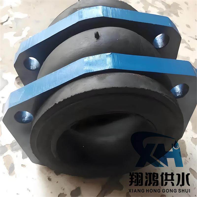 NG-DN90菱形法兰耐油橡胶软接头 液压油泵站橡胶避震喉可调节