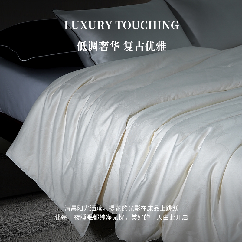 施丹德Silky蚕丝春秋被被芯被丝路纯系列纯棉提花