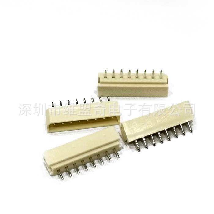 5264-8AW 2.54mm 弯针针座 5264-8P 白色接插件连接器