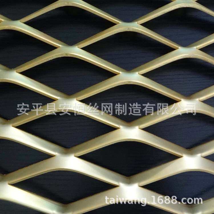 吊顶铝网菱形 厚度2mm网孔30*60mm 装饰铝板网 吸音铝板扩张网