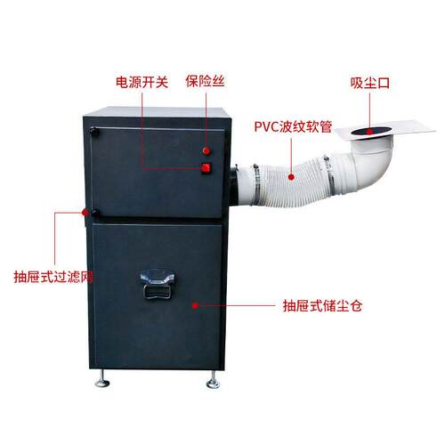 铲皮吸尘箱削皮机风集尘器840机小旋除尘器碎皮吸尘机