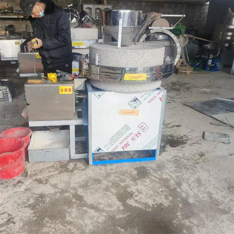 厂磨直供五谷粮面粉石磨机电动黄豆玉米浆机杂花家生芝EYB麻酱研