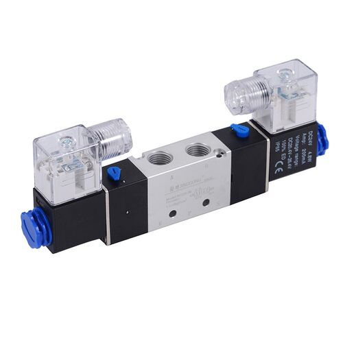 4v220-08电磁阀亚德客型双控双线圈4v230-4v320-4v420-4v430c-15